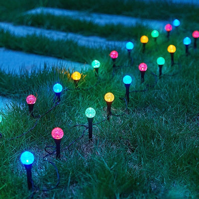 Guirlande Solaire LED Pelouse Jardin Étoile Boule Lune