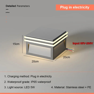 Lampe Solaire Pilier de Portail Étanche - vue 14
