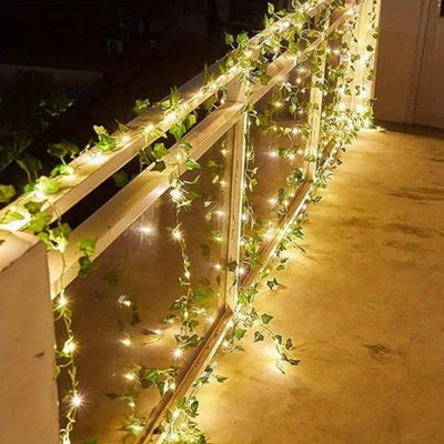 Guirlande Solaire Extérieur Lierre Artificiel 50 à 150 LED
