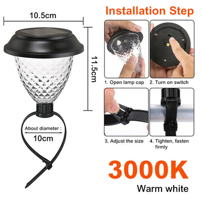 Lot de 8 Lampes Solaires de Piscine et Clôture IP65
