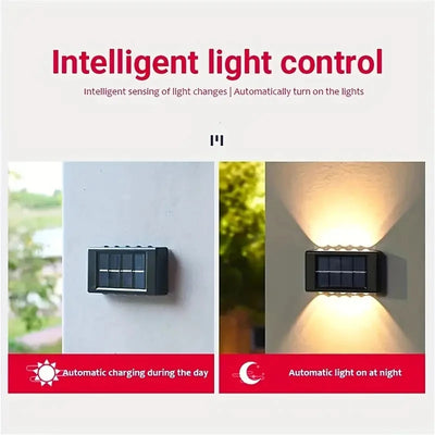 Applique Murale Solaire LED Extérieure Éclairage Haut Bas Jardin