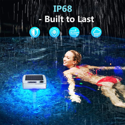 Thermomètre Solaire Flottant Piscine et Spa Lumineux 9 Couleurs
