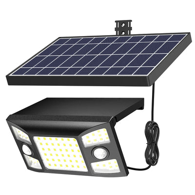 Lampe Solaire 4000mAh Longue Durée Double Capteur Mouvement