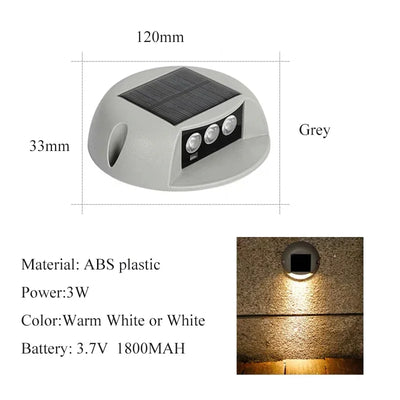 Lampe Solaire Escalier Extérieur Étanche IP65 – Set 3W/4W