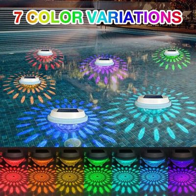 Lampe Solaire Flottante de Piscine et Étang LED RGB