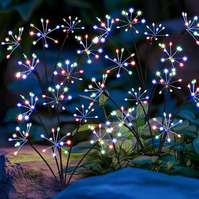 Piquet Solaire Pissenlit à Effet Feu d'Artifice