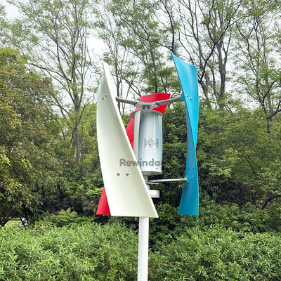 Éolienne Verticale 10 kW 12V 24V 48V Démarrage Basse Vitesse