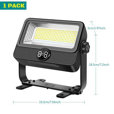 Projecteur Solaire Portable 10000lm 4 Modes IP65 Camping