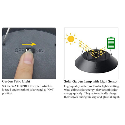 Carillon Solaire Colibri LED Changement de Couleur Étanche