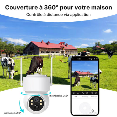 Caméra Solaire WiFi Extérieure PTZ - vue 6