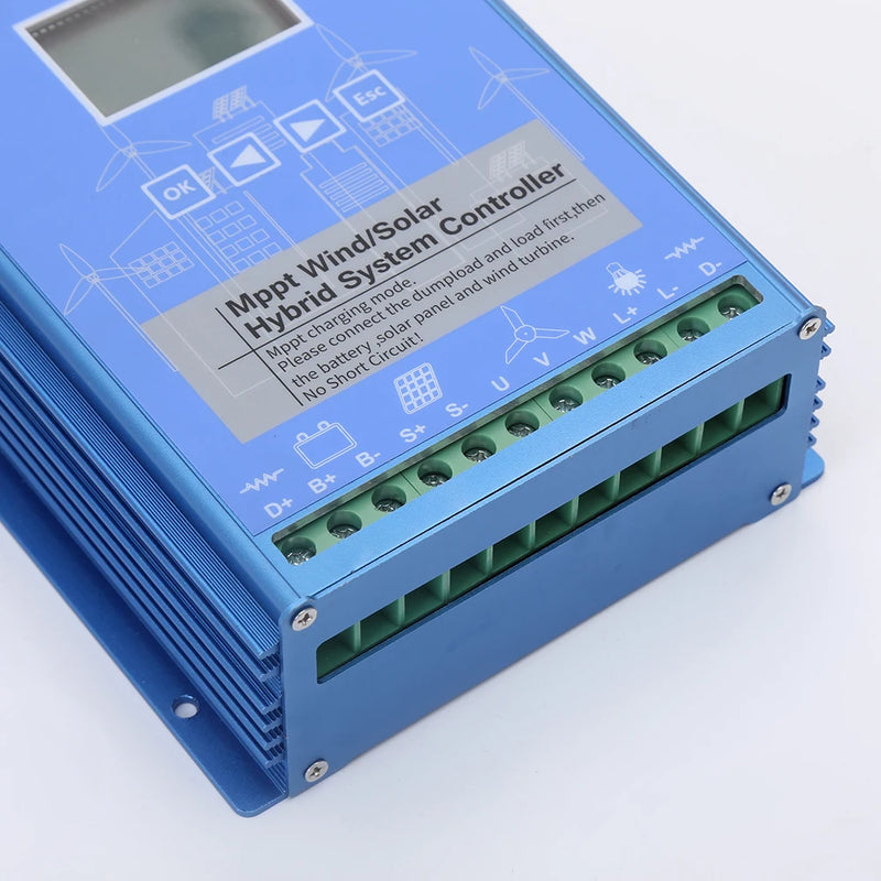 Régulateur Hybride MPPT Solaire et Éolien 3000W 12V 24V 48V