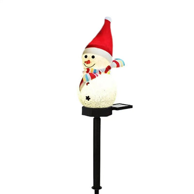 Piquet Solaire Bonhomme de Neige 62 LED Étanche Noël