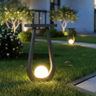 Lampe Solaire de Sol pour Pelouse et Jardin