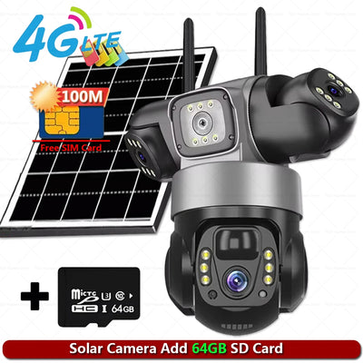 Caméra Solaire 4G 3 Objectifs PTZ Extérieure - vue 8