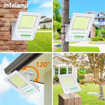 Lampe Solaire Extérieur Détecteur de Mouvement avec Télécommande