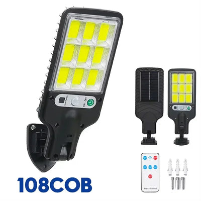 Lampe Solaire Extérieure Puissante avec Détecteur de Mouvement 4 Modes IP65