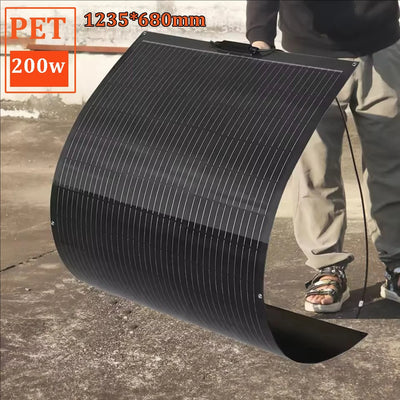 Panneau Solaire Flexible 12V ETFE et PET 95W à 400W