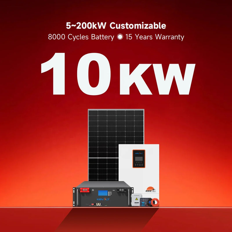 Kit Solaire Hybride Hors Réseau 5 kW à 50 kW Batterie et Onduleur