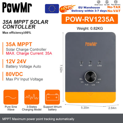 Régulateur de Charge Solaire MPPT 12V 24V - vue 7