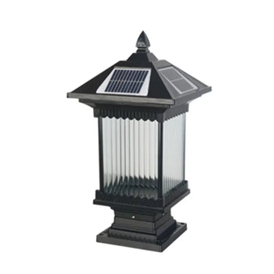 Borne Solaire de Jardin Style Asiatique Étanche