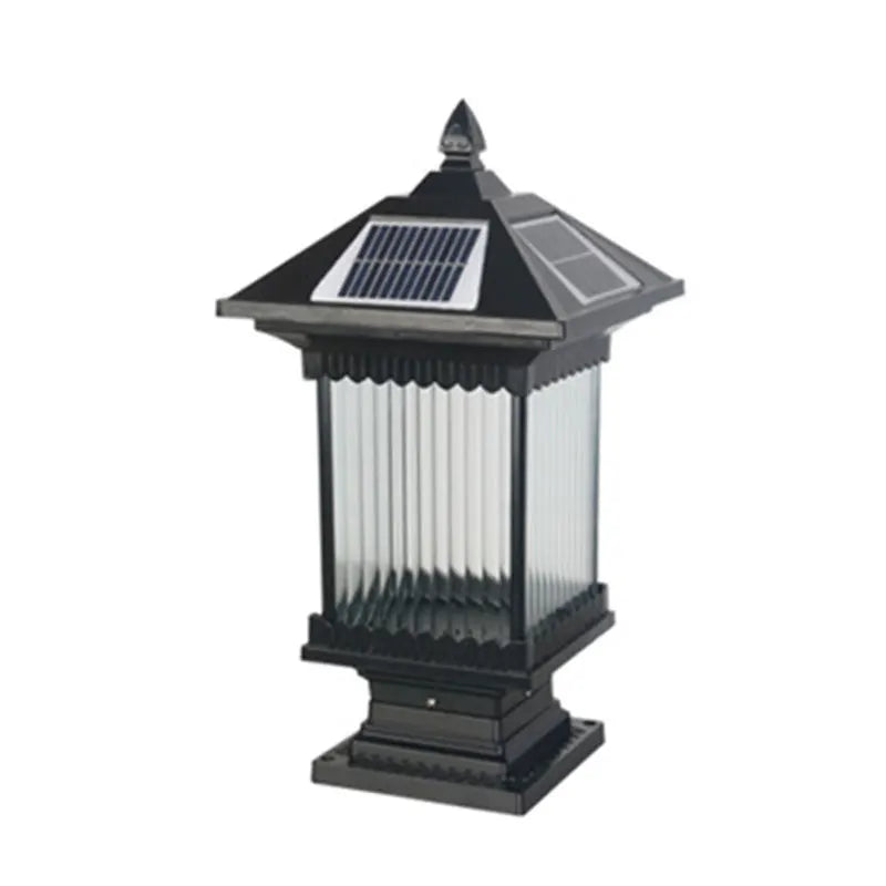 Borne Solaire de Jardin Style Asiatique Étanche