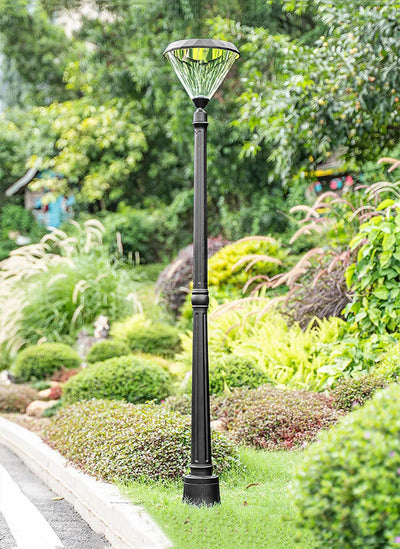 Lampadaire Solaire de Jardin Aluminium Étanche