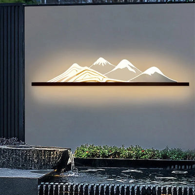 Applique Solaire Murale Extérieure Longue Forme Décorative