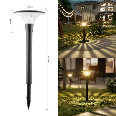Lot de 2 Lampes Solaires Rétro de Jardin Étanches