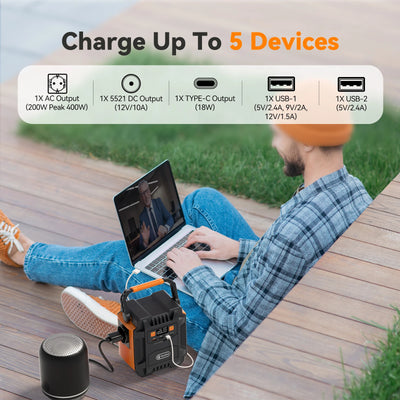 Générateur Solaire Portable 200W 172Wh - vue 3