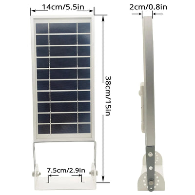 Réverbère Solaire Extérieur Détecteur de Mouvement Métal