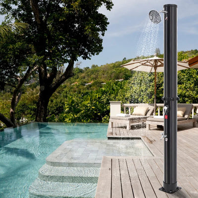 Douche Solaire de Jardin 35 L Noire Eau Chaude et Froide