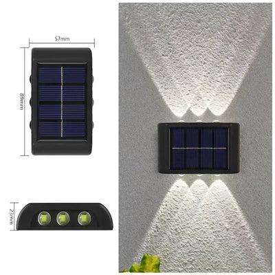 Applique Solaire Murale Extérieure Haut Bas Étanche