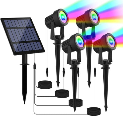 Projecteur Solaire RGB Étanche IP65 Paysage