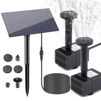Pompe Solaire 10W 5V avec Piquet 180 L/h pour Fontaine