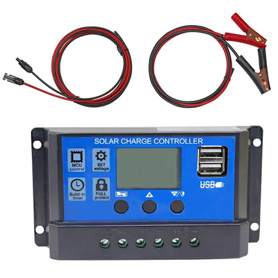 Régulateur de Charge Solaire PWM 12V/24V