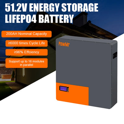 Batterie Solaire LiFePO4 51,2V 200Ah 10,24 kWh