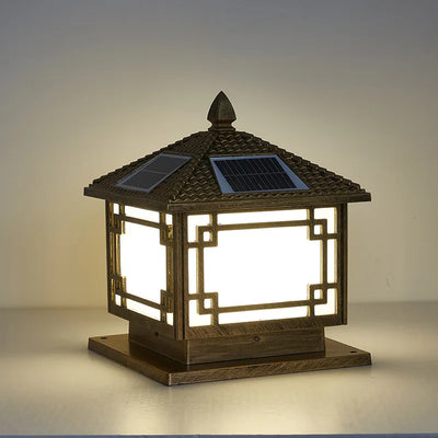 Lampe Solaire de Pilier et Poteau Exterieur