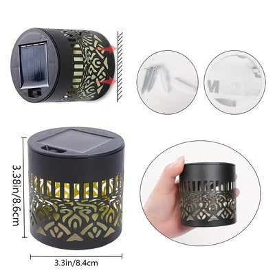 Applique Solaire Mandala LED Étanche pour Clôture et Mur