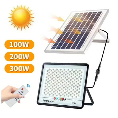 Projecteur Solaire Extérieur Super Lumineux 300W