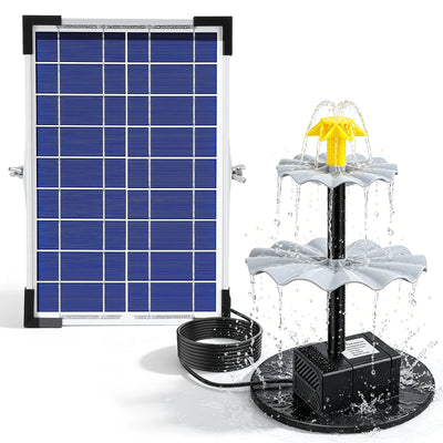 Fontaine Solaire 8 W Étanche pour Bassin à Poissons
