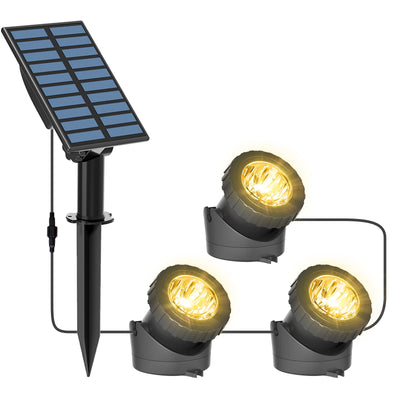 Spot Solaire Sous-Marin IP68 Étanche Piscine Bassin Jardin