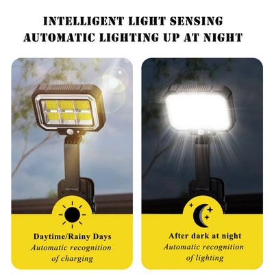 Lampe Solaire Clipsable Détecteur Mouvement Étanche Jardin Clôture