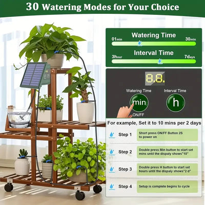 Kit d'Irrigation Solaire DIY pour Potager et Balcon