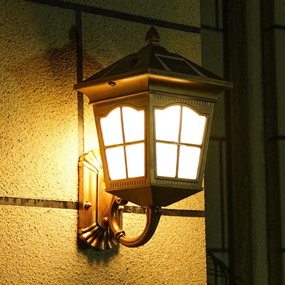 Applique Solaire Murale Extérieure LED Bronze