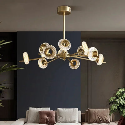 Guirlande solaire LED verre craquelé lumière chaude