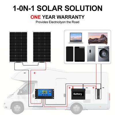 Panneau Solaire Flexible DOKIO 100W 200W 400W Monocristallin