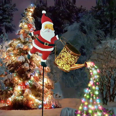 Guirlande Solaire Décorative LED Père Noël Jardin Cour