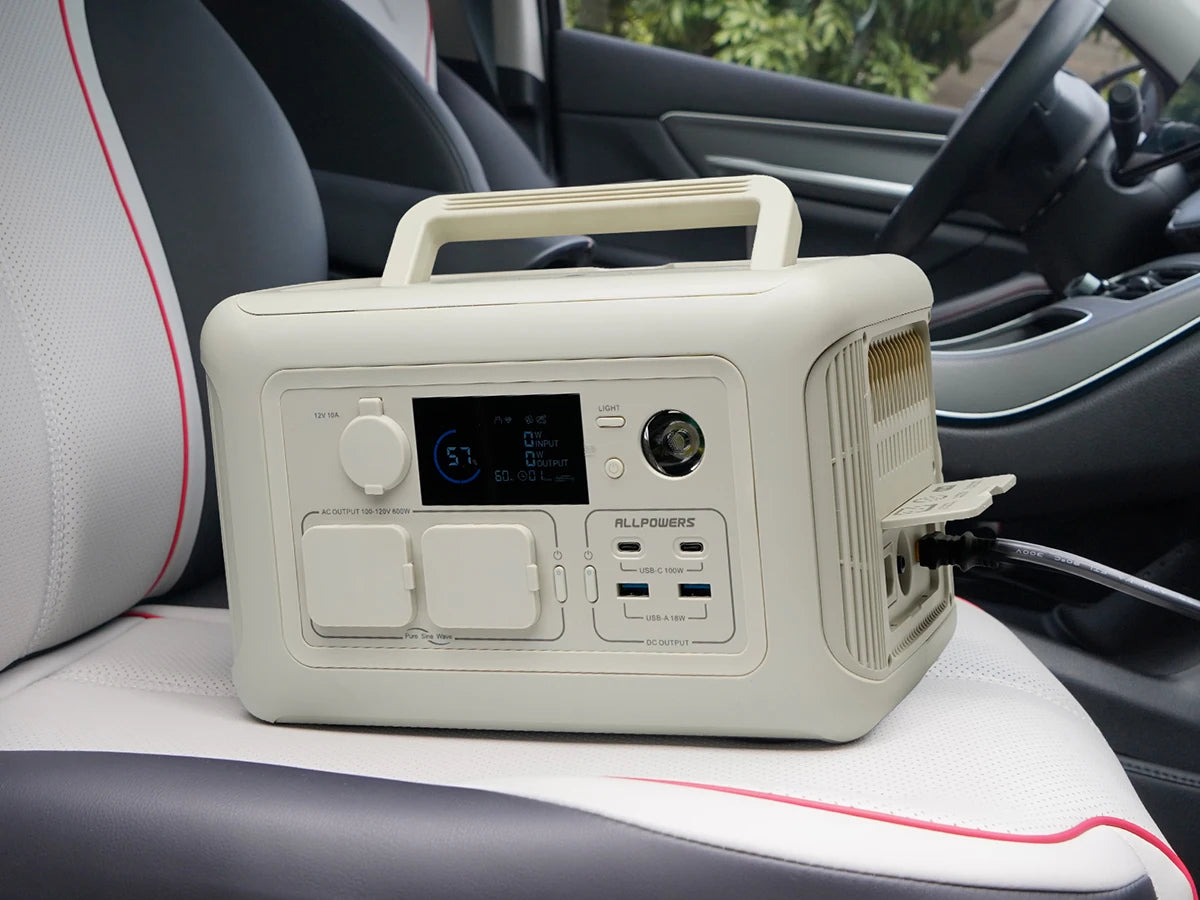Générateur Solaire Portable 600W 299Wh UPS MPPT – prises de sortie et bornes de connexion