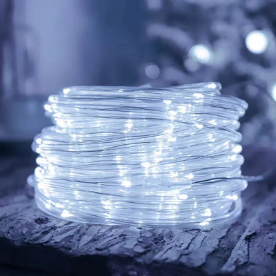 Guirlande Solaire Extérieur Noël 22 m 200 LED Étanche