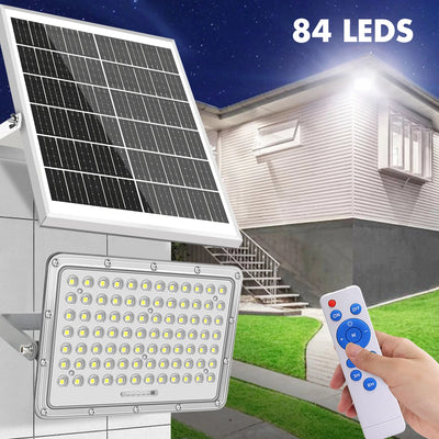 Projecteur Solaire LED 200W Extérieur IP65 avec Télécommande